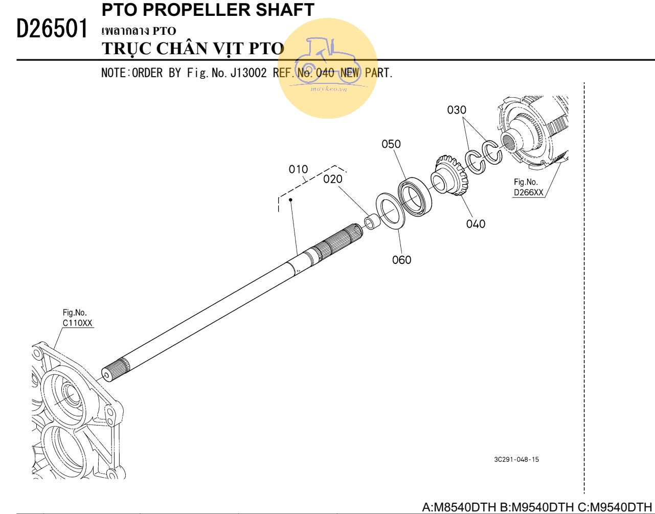 Trục PTO 1